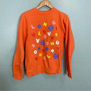 Harry Styles Love On Tour Alphabet Soup Crewneck Orange Size Medium‎